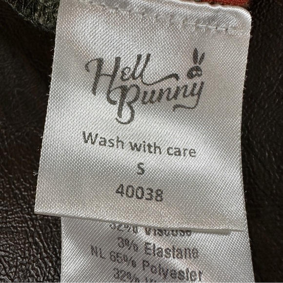 Hell Bunny Plaid Suspender Skirt- Fall/Autumn Skirt Dress - Picture 9 of 13